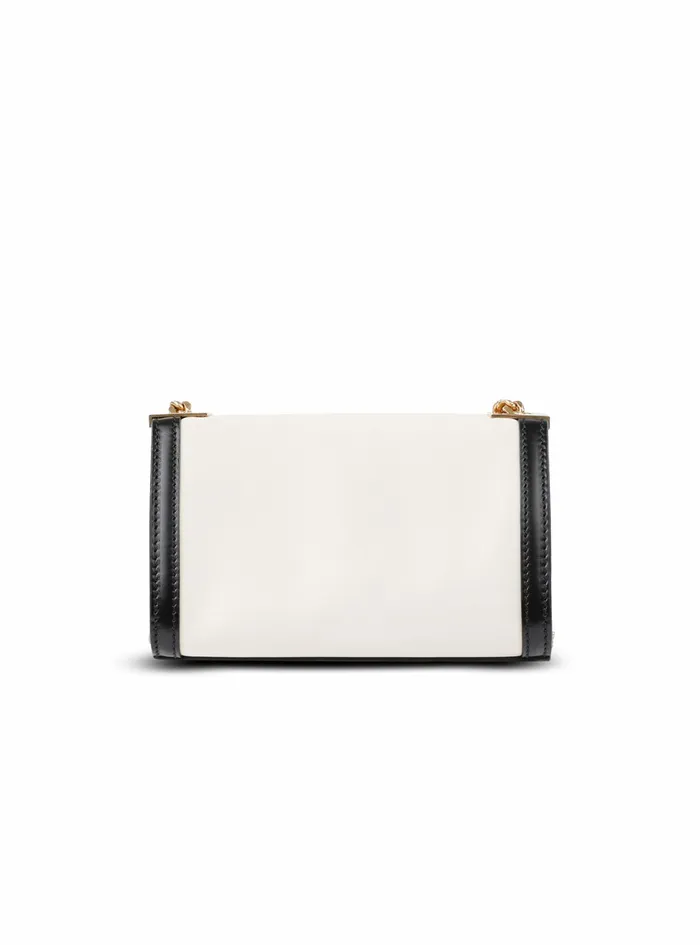 Balmain 1945 Heritage Bags Womens SmallSized Black And White Leather 1945 Heritage Bag White Balmain 1945 Heritage Bags Womens SmallSized Black And White Leather 1945 Heritage Bag White