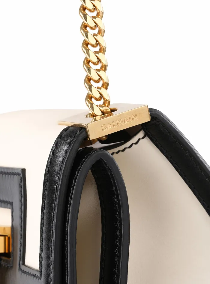 Balmain 1945 Heritage Bags Womens SmallSized Black And White Leather 1945 Heritage Bag White Balmain 1945 Heritage Bags Womens SmallSized Black And White Leather 1945 Heritage Bag White