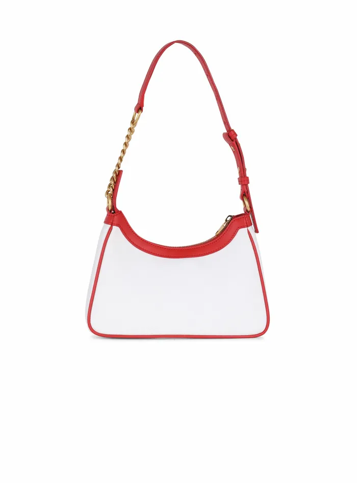 Balmain BArmy Bags Womens Exclusive 8211 Canvas BArmy Handbag With Leather Panels Red Balmain BArmy Bags Womens Exclusive 8211 Canvas BArmy Handbag With Leather Panels Red