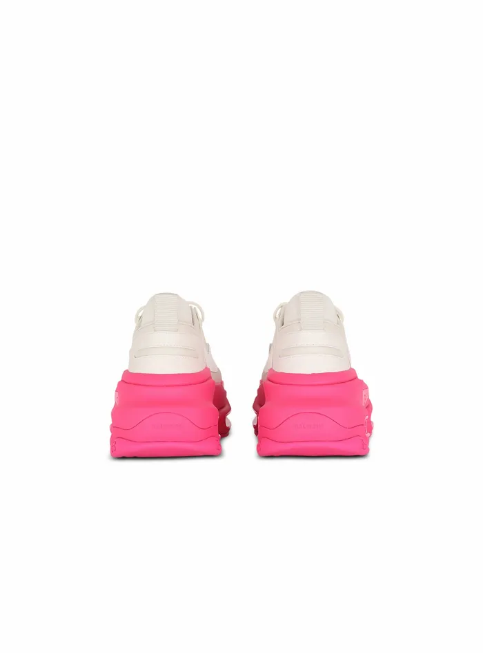 Balmain BBold Womens Leather Metal And Suede BBold LowTop Sneakers Pink Balmain BBold Womens Leather Metal And Suede BBold LowTop Sneakers Pink