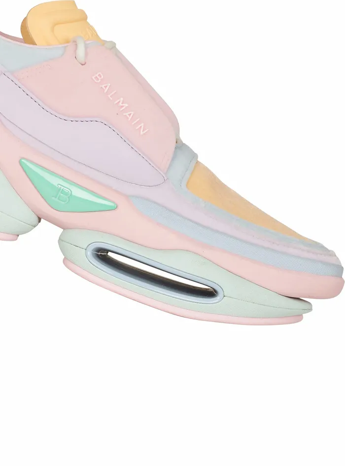 Balmain BBold Womens Multicolored Velvet BBold LowTop Sneakers Multicolor Balmain BBold Womens Multicolored Velvet BBold LowTop Sneakers Multicolor