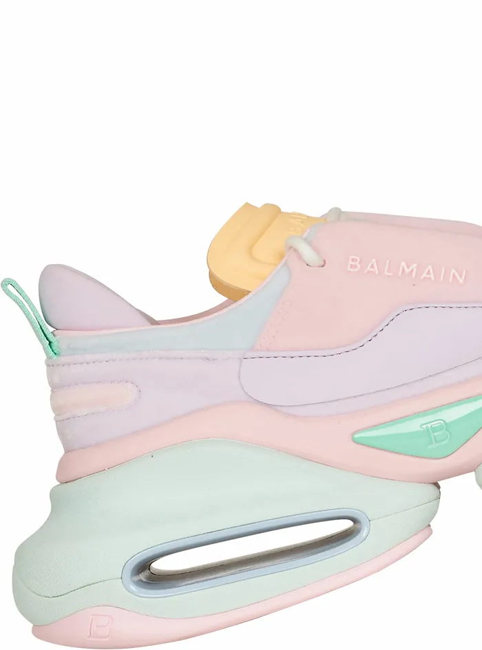 Balmain BBold Womens Multicolored Velvet BBold LowTop Sneakers Multicolor Balmain BBold Womens Multicolored Velvet BBold LowTop Sneakers Multicolor