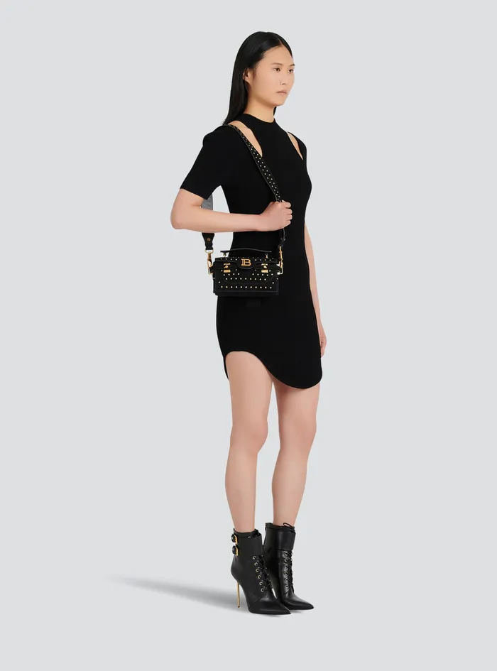 Balmain BBuzz Bags Womens Bicolor Leather BBuzz 19 Bag Black Balmain BBuzz Bags Womens Bicolor Leather BBuzz 19 Bag Black
