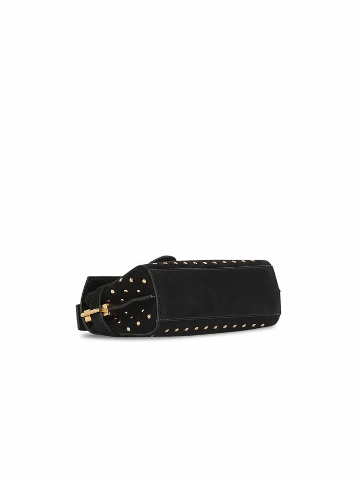 Balmain BBuzz Bags Womens Bicolor Leather BBuzz 19 Bag Black Balmain BBuzz Bags Womens Bicolor Leather BBuzz 19 Bag Black