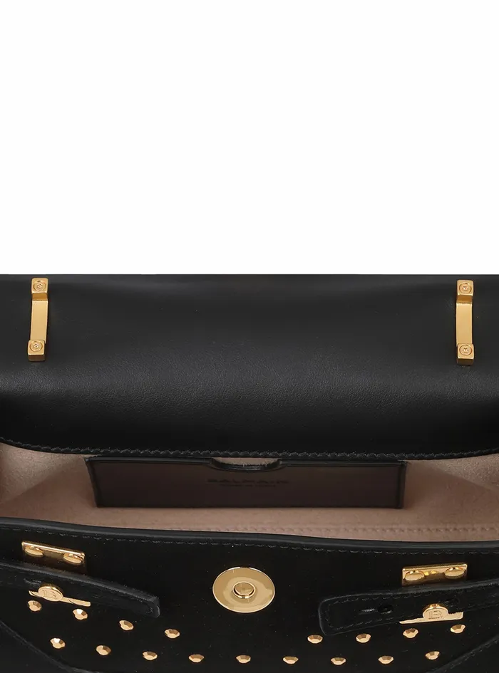 Balmain BBuzz Bags Womens Bicolor Leather BBuzz 19 Bag Black Balmain BBuzz Bags Womens Bicolor Leather BBuzz 19 Bag Black