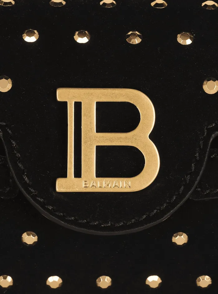 Balmain BBuzz Bags Womens Bicolor Leather BBuzz 19 Bag Black Balmain BBuzz Bags Womens Bicolor Leather BBuzz 19 Bag Black