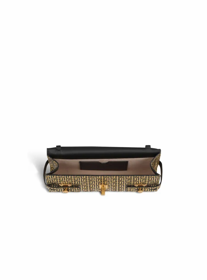 Balmain BBuzz Bags Womens Bicolor Leather BBuzz Clutch Bag Gold Balmain BBuzz Bags Womens Bicolor Leather BBuzz Clutch Bag Gold