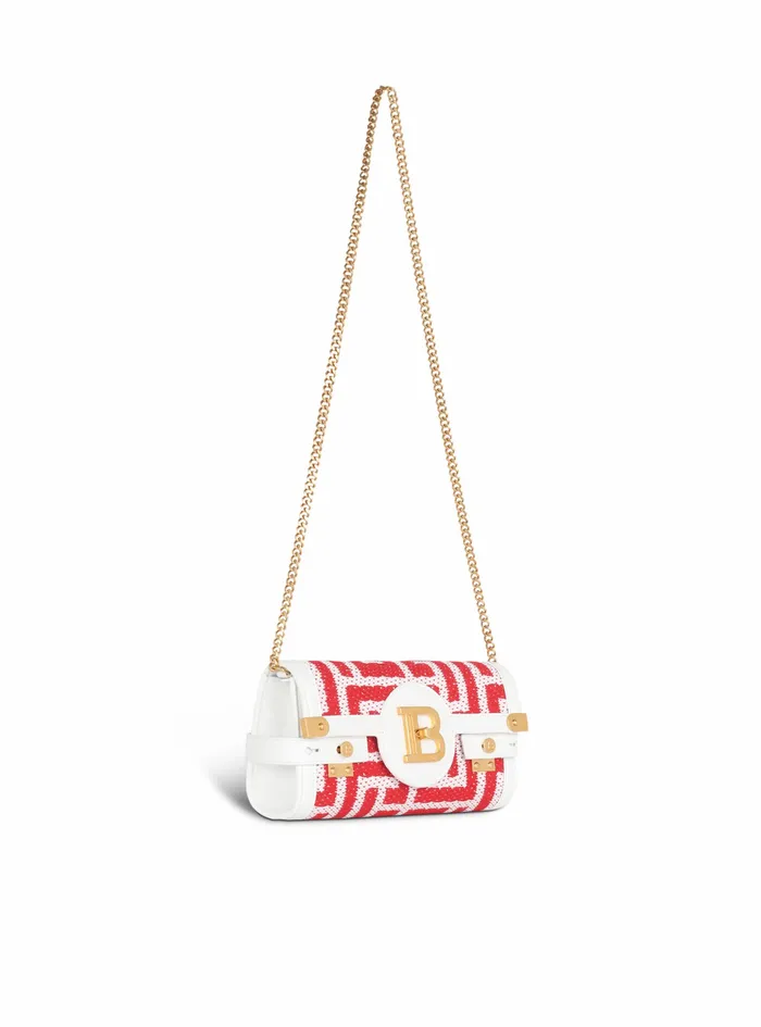Balmain BBuzz Bags Womens High Summer Capsule 8211 Bicolor Jacquard BBuzz 23 Clutch Bag Red Balmain BBuzz Bags Womens High Summer Capsule 8211 Bicolor Jacquard BBuzz 23 Clutch Bag Red