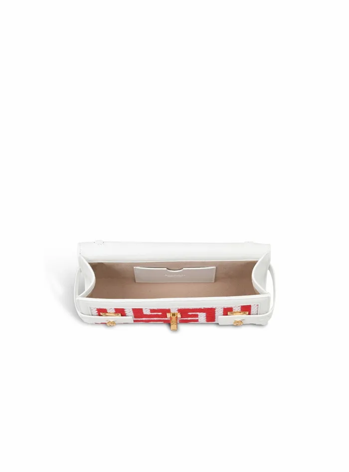 Balmain BBuzz Bags Womens High Summer Capsule 8211 Bicolor Jacquard BBuzz 23 Clutch Bag Red Balmain BBuzz Bags Womens High Summer Capsule 8211 Bicolor Jacquard BBuzz 23 Clutch Bag Red