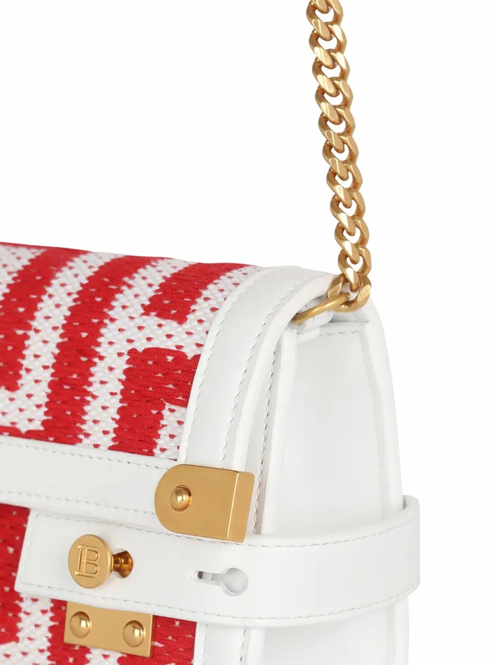 Balmain BBuzz Bags Womens High Summer Capsule 8211 Bicolor Jacquard BBuzz 23 Clutch Bag Red Balmain BBuzz Bags Womens High Summer Capsule 8211 Bicolor Jacquard BBuzz 23 Clutch Bag Red