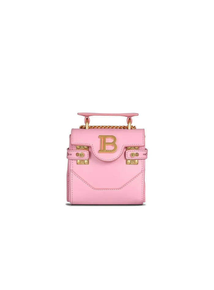 Balmain BBuzz Bags Womens Leather BBuzz Mini Bag Pink