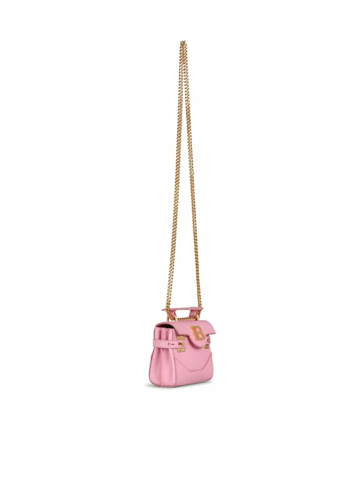 Balmain BBuzz Bags Womens Leather BBuzz Mini Bag Pink Balmain BBuzz Bags Womens Leather BBuzz Mini Bag Pink