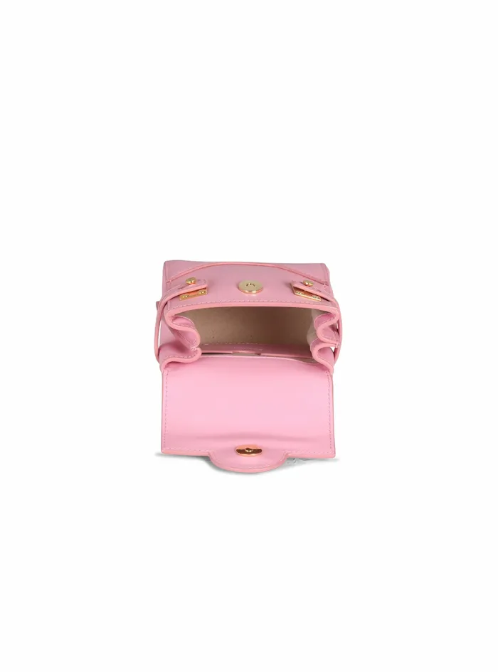 Balmain BBuzz Bags Womens Leather BBuzz Mini Bag Pink Balmain BBuzz Bags Womens Leather BBuzz Mini Bag Pink
