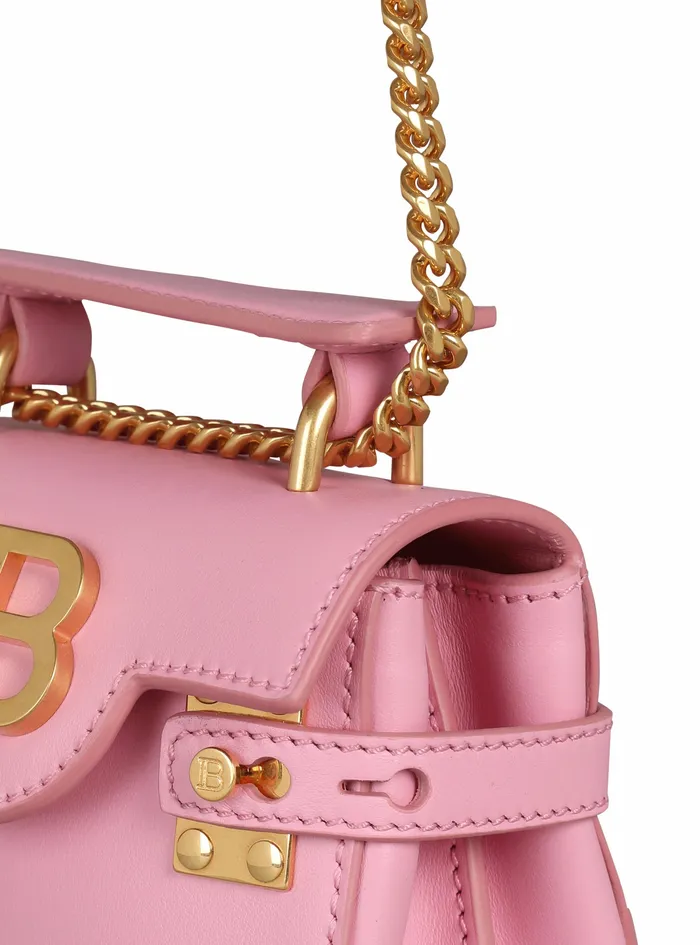 Balmain BBuzz Bags Womens Leather BBuzz Mini Bag Pink Balmain BBuzz Bags Womens Leather BBuzz Mini Bag Pink