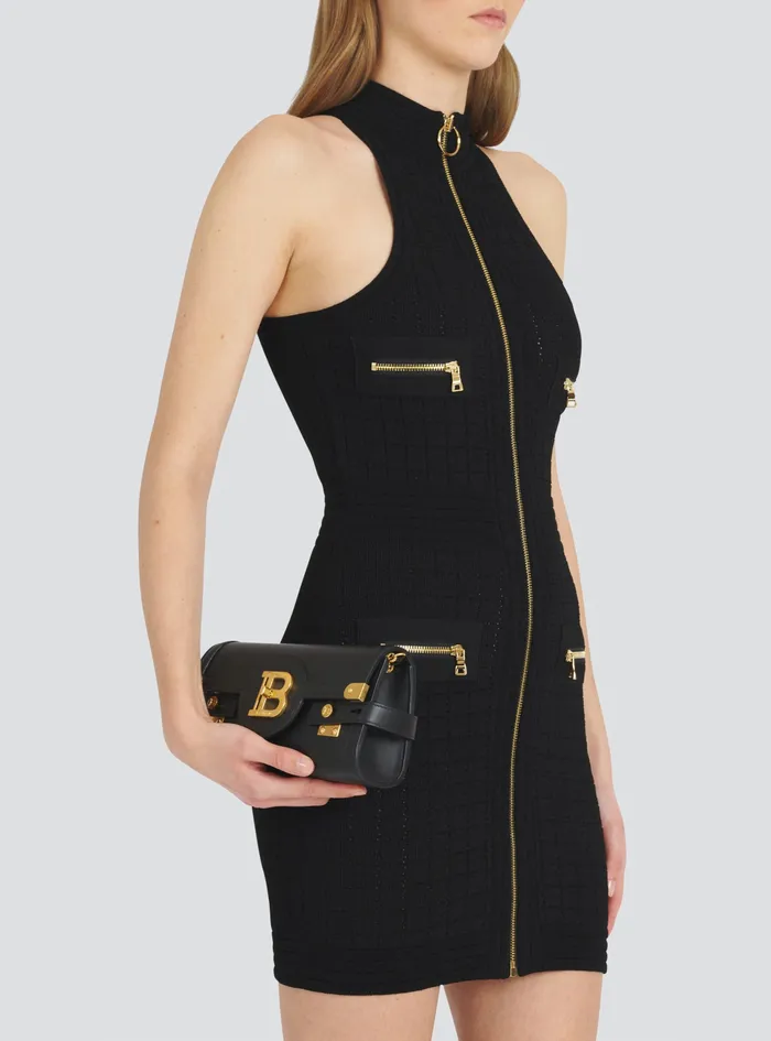 Balmain BBuzz Bags Womens Smooth Leather BBuzz 23 Clutch Bag Black Balmain BBuzz Bags Womens Smooth Leather BBuzz 23 Clutch Bag Black