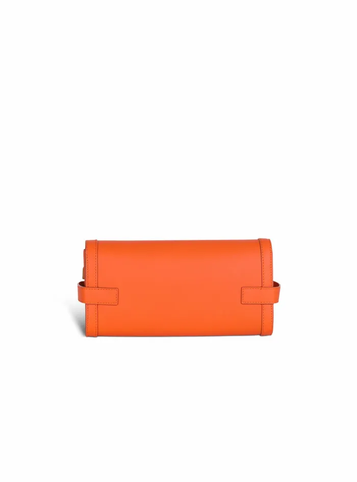Balmain BBuzz Bags Womens Smooth Leather BBuzz 23 Clutch Bag Orange Balmain BBuzz Bags Womens Smooth Leather BBuzz 23 Clutch Bag Orange
