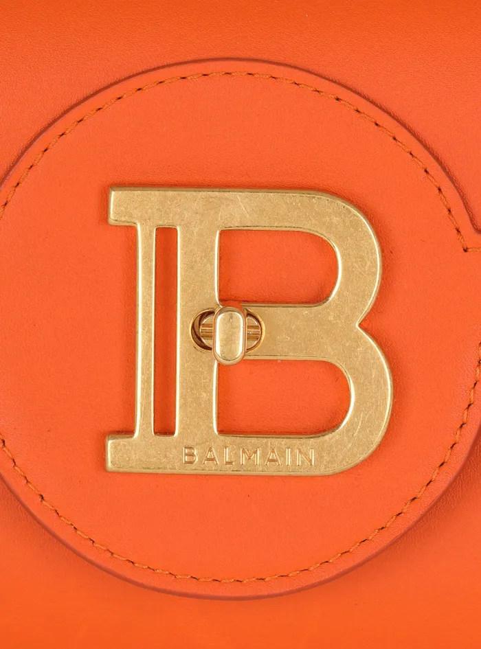 Balmain BBuzz Bags Womens Smooth Leather BBuzz 23 Clutch Bag Orange Balmain BBuzz Bags Womens Smooth Leather BBuzz 23 Clutch Bag Orange