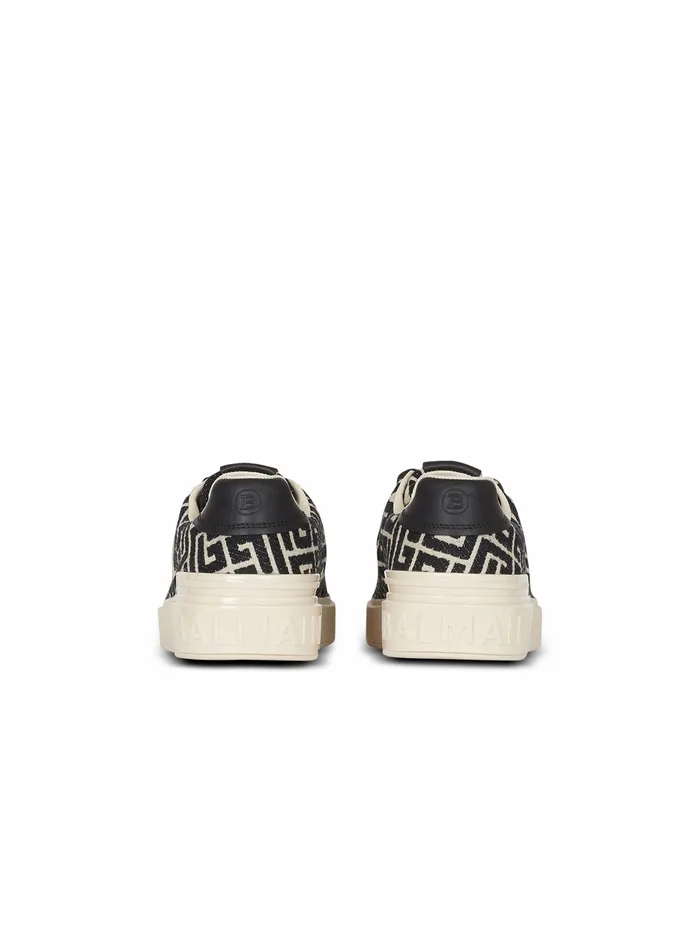 Balmain BCourt Womens Bicolor Jacquard BCourt Sneakers Black Balmain BCourt Womens Bicolor Jacquard BCourt Sneakers Black