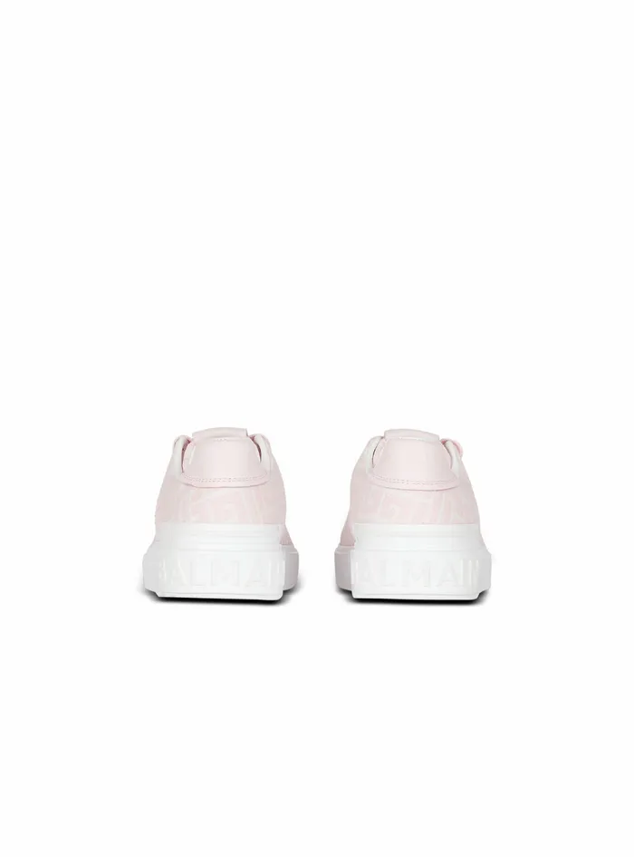 Balmain BCourt Womens Bicolor Jacquard BCourt Sneakers Pink Balmain BCourt Womens Bicolor Jacquard BCourt Sneakers Pink