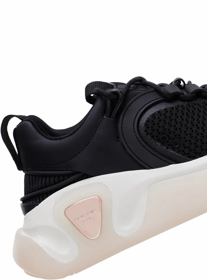 Balmain BRunner Womens Leather And Mesh BRunner Sneakers Black Balmain BRunner Womens Leather And Mesh BRunner Sneakers Black
