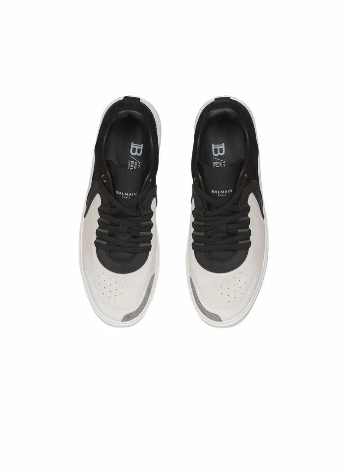 Balmain Bcourt Mens Calfskin And Suede BSkate Sneakers Black Balmain Bcourt Mens Calfskin And Suede BSkate Sneakers Black