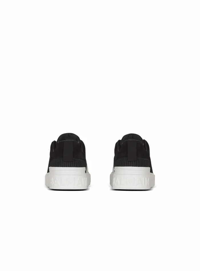 Balmain Bcourt Mens Calfskin And Suede BSkate Sneakers Black Balmain Bcourt Mens Calfskin And Suede BSkate Sneakers Black