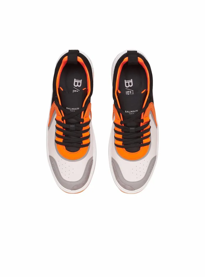 Balmain Bcourt Mens Leather And Suede BSkate Sneakers Multicolor Balmain Bcourt Mens Leather And Suede BSkate Sneakers Multicolor