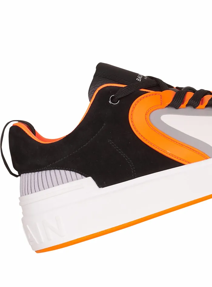Balmain Bcourt Mens Leather And Suede BSkate Sneakers Multicolor Balmain Bcourt Mens Leather And Suede BSkate Sneakers Multicolor