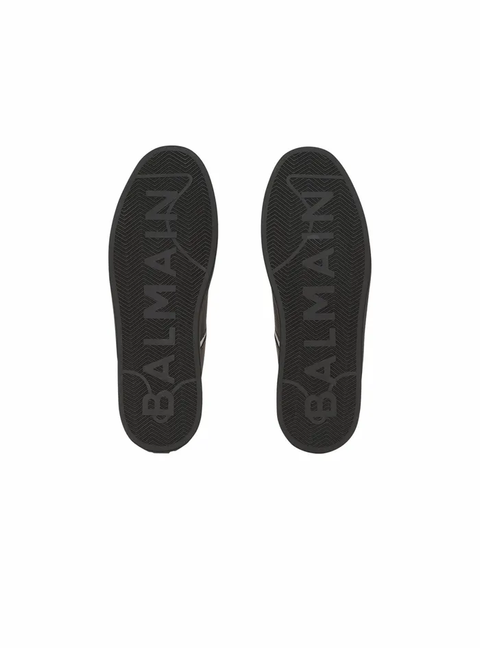 Balmain Bcourt Mens Leather BCourt Sneakers Black Balmain Bcourt Mens Leather BCourt Sneakers Black