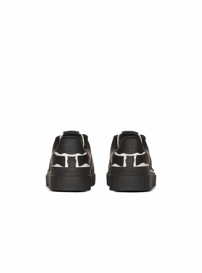 Balmain Bcourt Mens Leather BCourt Sneakers Black Balmain Bcourt Mens Leather BCourt Sneakers Black