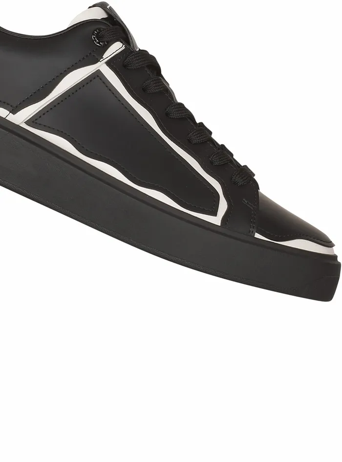 Balmain Bcourt Mens Leather BCourt Sneakers Black Balmain Bcourt Mens Leather BCourt Sneakers Black