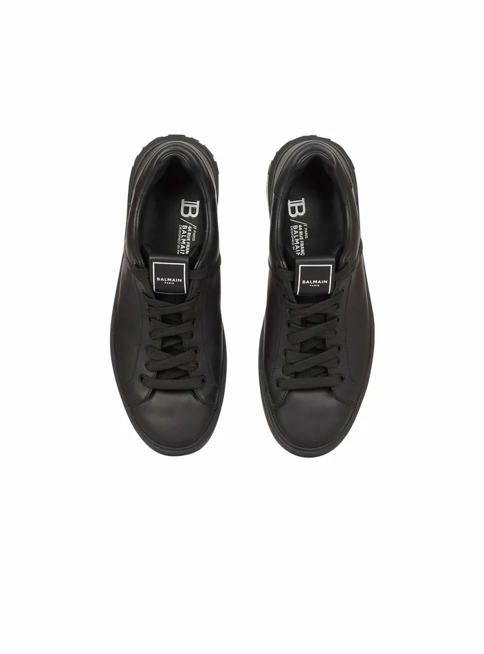 Balmain Bcourt Mens Smooth Leather BCourt Sneakers Black Balmain Bcourt Mens Smooth Leather BCourt Sneakers Black