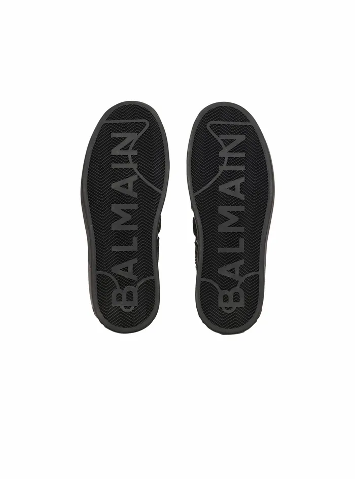 Balmain Bcourt Mens Smooth Leather BCourt Sneakers Black Balmain Bcourt Mens Smooth Leather BCourt Sneakers Black