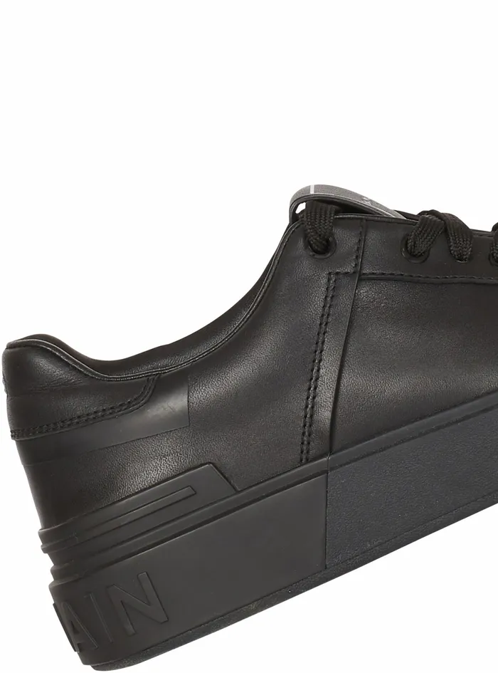 Balmain Bcourt Mens Smooth Leather BCourt Sneakers Black Balmain Bcourt Mens Smooth Leather BCourt Sneakers Black