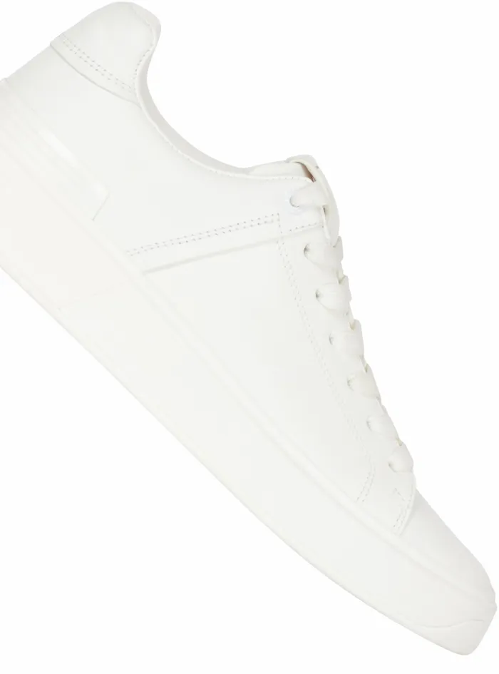 Balmain Bcourt Mens Smooth Leather BCourt Sneakers White Balmain Bcourt Mens Smooth Leather BCourt Sneakers White