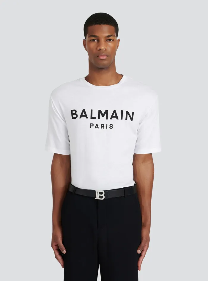 Balmain Belts Mens Smooth Leather BBelt Belt Black Balmain Belts Mens Smooth Leather BBelt Belt Black
