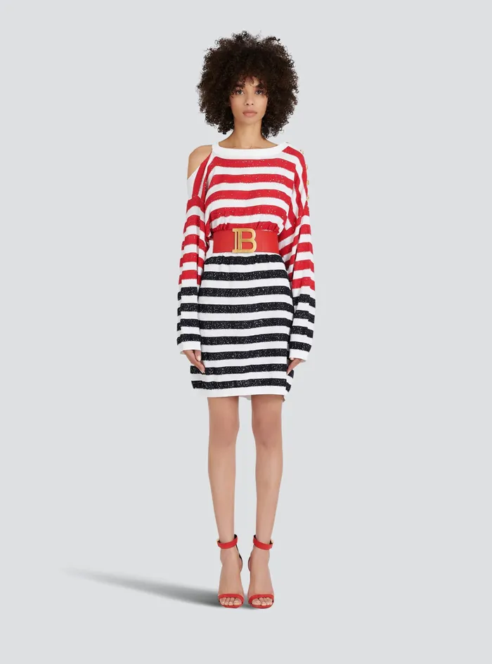 Balmain Belts Womens High Summer Capsule 8211 Leather BBelt Belt Red Balmain Belts Womens High Summer Capsule 8211 Leather BBelt Belt Red