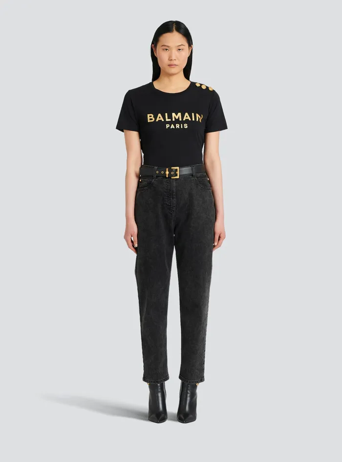 Balmain Belts Womens Leather Coin Belt Belt Black Balmain Belts Womens Leather Coin Belt Belt Black
