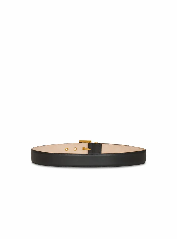 Balmain Belts Womens Leather Coin Belt Belt Black Balmain Belts Womens Leather Coin Belt Belt Black