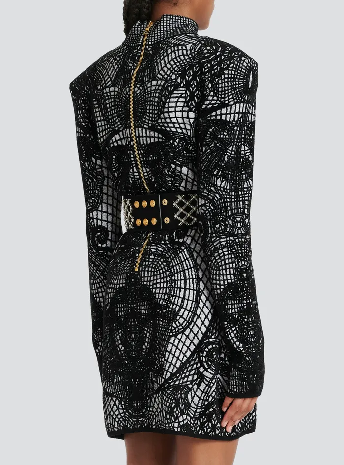 Balmain Belts Womens Leather Embroidered Coin Belt Belt Black Balmain Belts Womens Leather Embroidered Coin Belt Belt Black