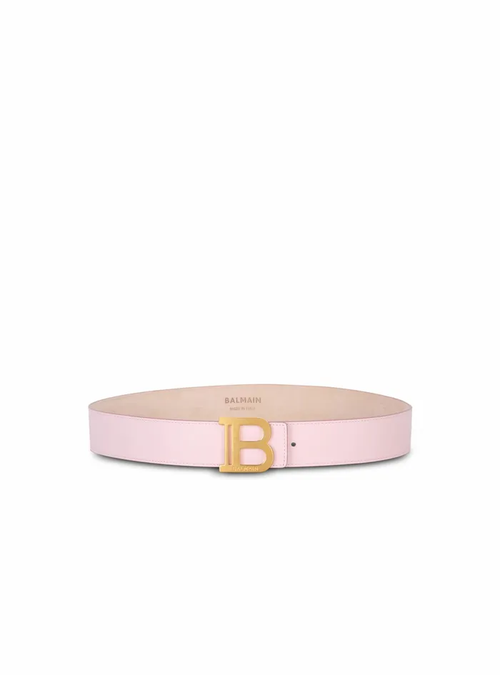 Balmain Belts Womens Smooth Leather BBelt Belt Pink