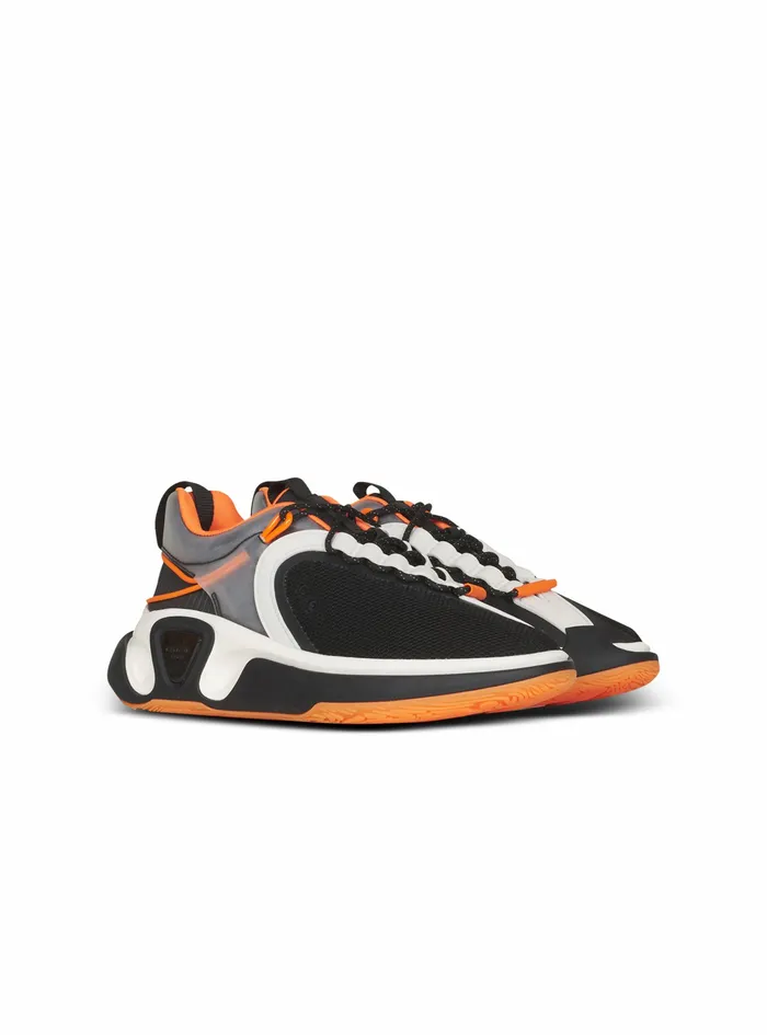 Balmain Brunner Mens Gummy Leather And Mesh BRunner Sneakers Multicolor Balmain Brunner Mens Gummy Leather And Mesh BRunner Sneakers Multicolor