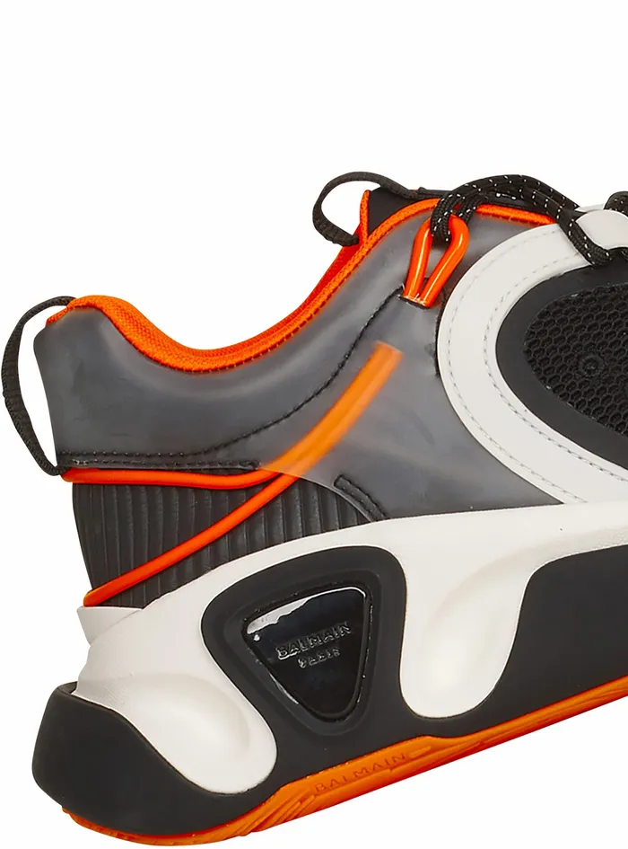 Balmain Brunner Mens Gummy Leather And Mesh BRunner Sneakers Multicolor Balmain Brunner Mens Gummy Leather And Mesh BRunner Sneakers Multicolor