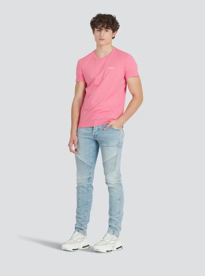 Balmain Denim Mens Slim Cut EcoDesigned Denim Cotton Jeans Blue Balmain Denim Mens Slim Cut EcoDesigned Denim Cotton Jeans Blue