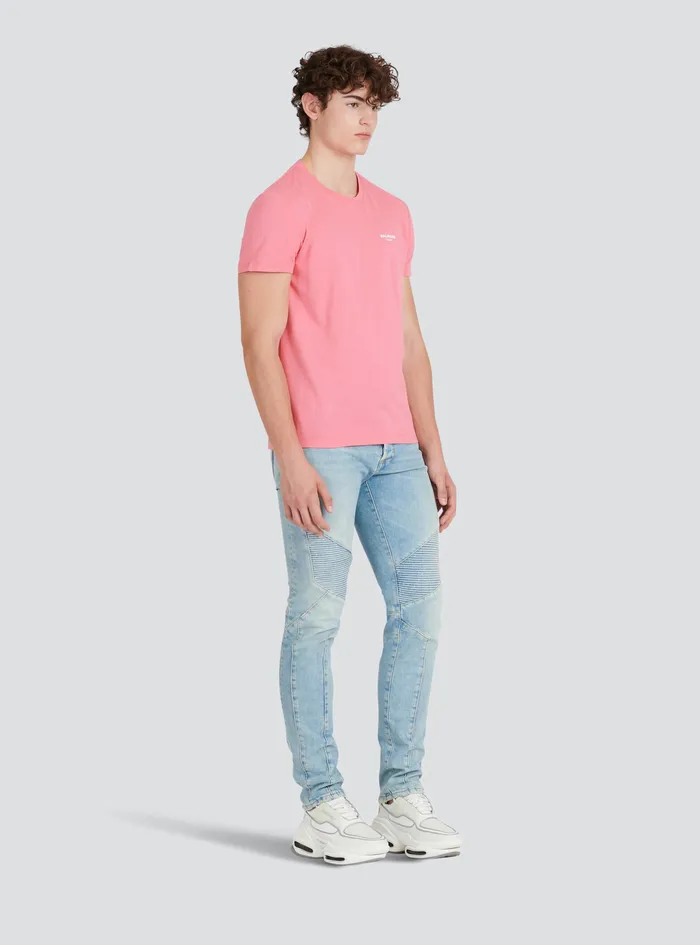 Balmain Denim Mens Slim Cut EcoDesigned Denim Cotton Jeans Blue Balmain Denim Mens Slim Cut EcoDesigned Denim Cotton Jeans Blue