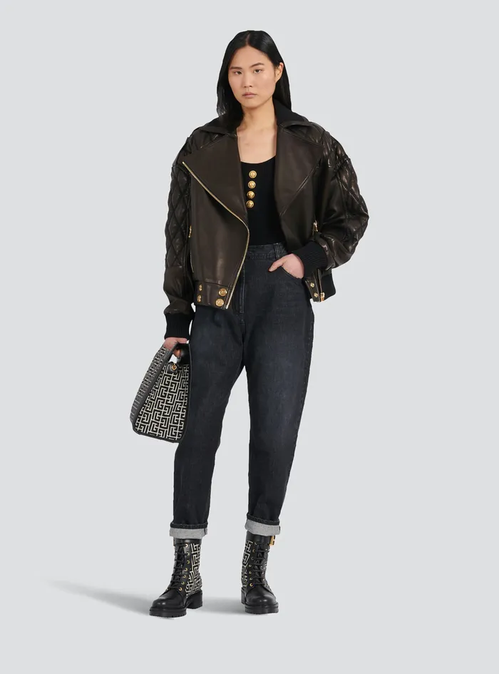 Balmain Denim Womens EcoDesigned Boyfriend Jeans Black Balmain Denim Womens EcoDesigned Boyfriend Jeans Black