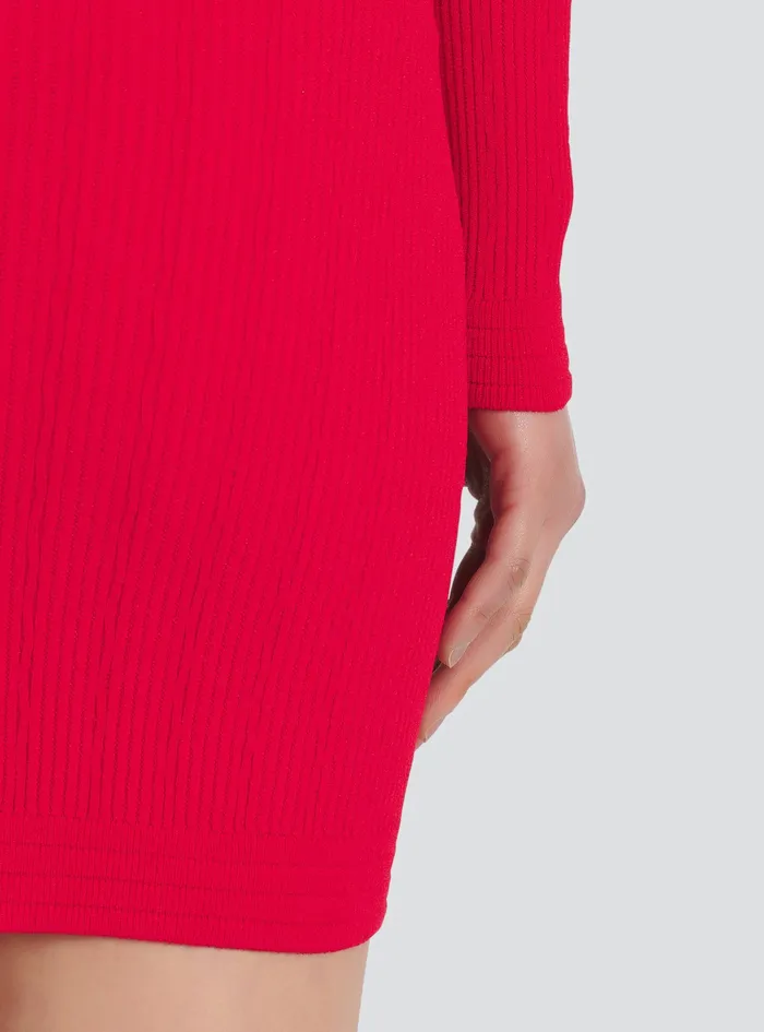 Balmain Dresses Womens Short EcoDesigned Knit Dress With GoldTone Buttons Red Balmain Dresses Womens Short EcoDesigned Knit Dress With GoldTone Buttons Red