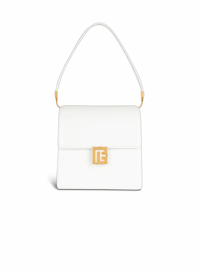Balmain Ely Bags Womens Smooth Leather Ely Bag White