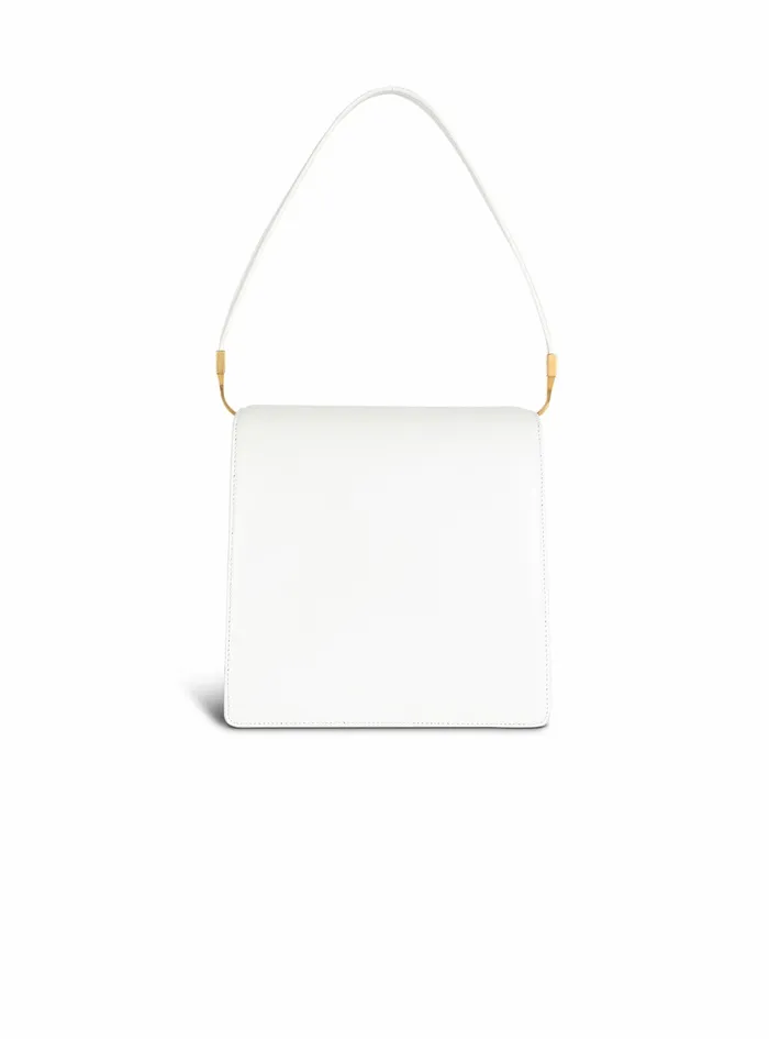 Balmain Ely Bags Womens Smooth Leather Ely Bag White Balmain Ely Bags Womens Smooth Leather Ely Bag White