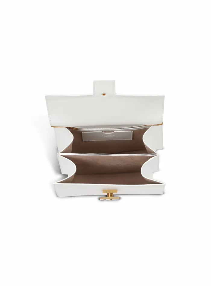Balmain Ely Bags Womens Smooth Leather Ely Bag White Balmain Ely Bags Womens Smooth Leather Ely Bag White